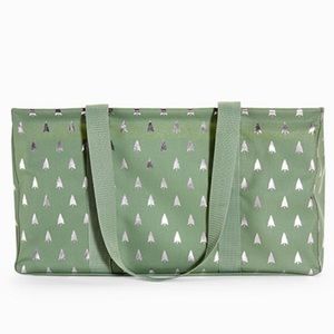 Metallic Festive Forest Thirty One Large Utility Tote